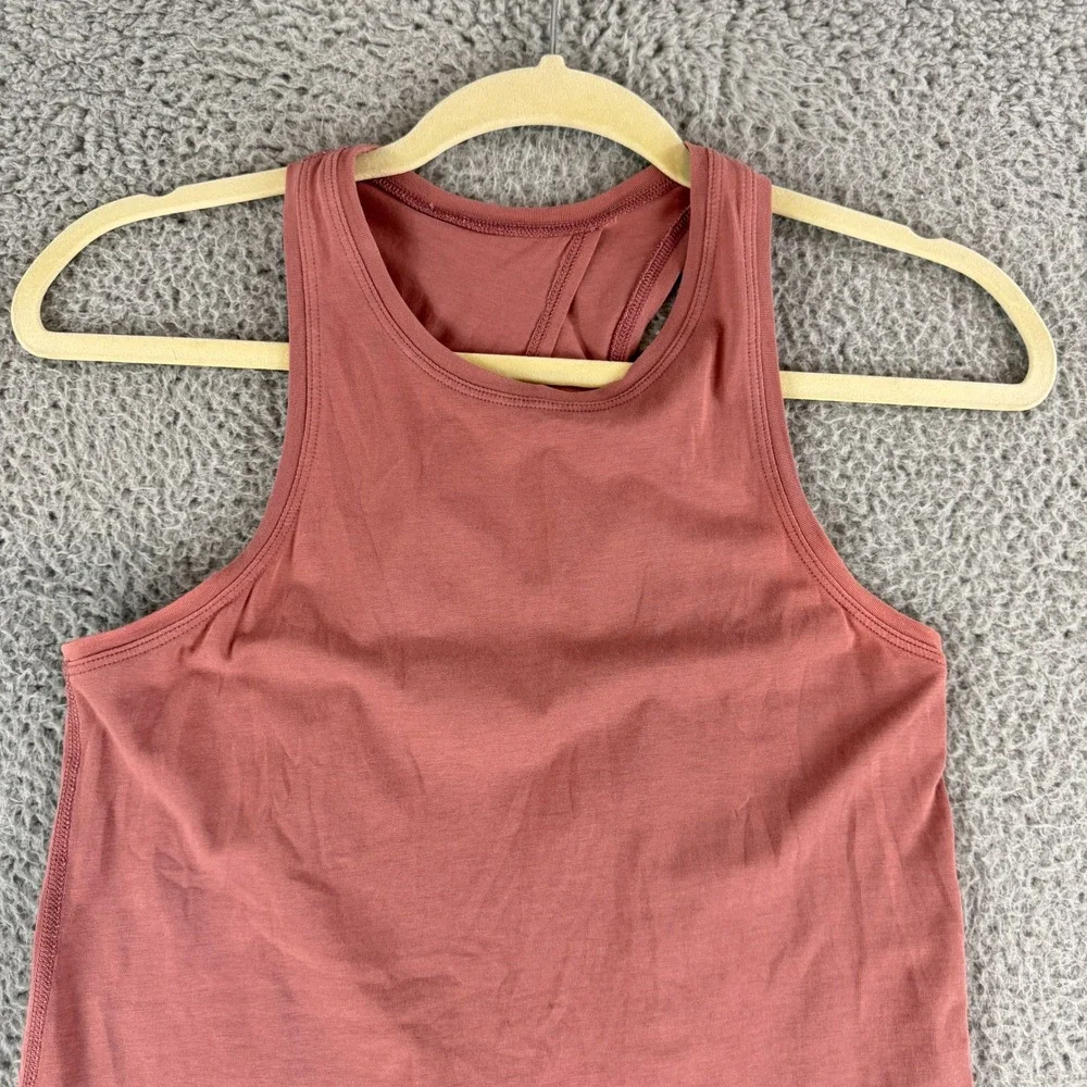 Lululemon All It Takes Tank Top Womens 4 Pink Tulip Back Yoga‎ Sleeveless Top